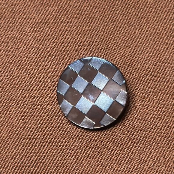 NWT Vintage Umberto Ginocchietti Two-Toned Brown Double Breasted Blazer L/EU 38 - Picture 4 of 7